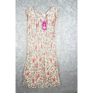 Candie's NWT Women's Sleeveless Aline Midi Dress Floral Size L Cottagecore